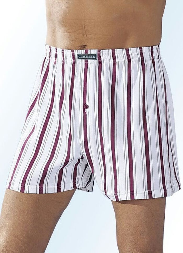 Vier-pack boxershorts, kleurrijke strepen 