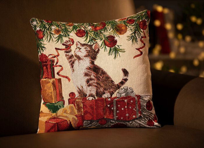 Kussenhoes van tapijt 