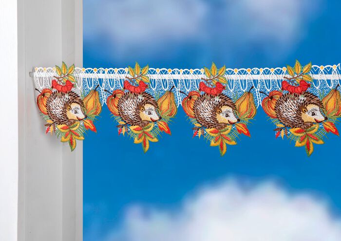 Paaldecoratie gemaakt van echt Plauenkant 