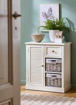 Commode, 1 deur, 1 lade, 2 manden  