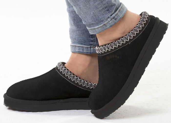 ELENA EDEN, warme damesklompen, met lamsvacht 