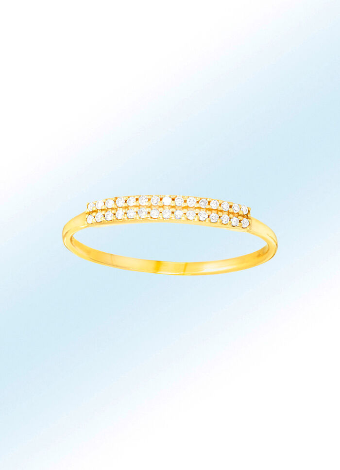 Damesring met 30 diamanten 