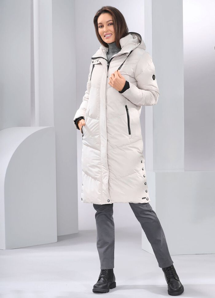 Jas met vaste capuchon BEIGE