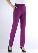 Comfortabele pull-on broek FUCHSIA