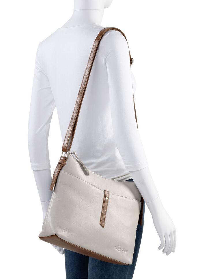Tas Laurina van volnerf nappaleer KIESEL-COGNAC