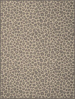 slaapdeken met velours rand BEIGE-BRAUN