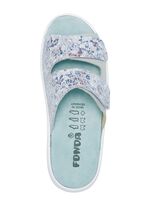 ELENA EDEN muiltjes met klittenbandsluiting LICHTGRIJS-MEERKLEURIG