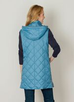 Gewatteerd vest met decoratief lint 