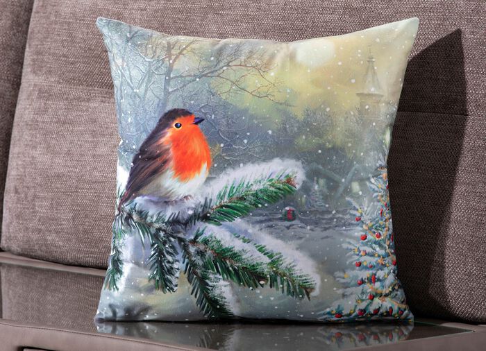 Kussensloop met wintermotief 