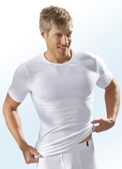 Twee-pack slip-on jacks van fijne rib, wit, biologisch katoen 