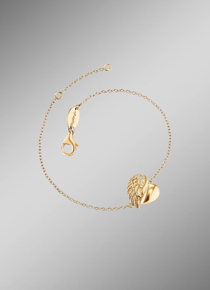 Armband 'Hartvleugel', verguld 