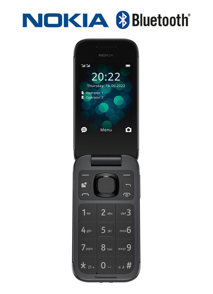 Nokia 2660 Flip clamshell-telefoon met grote knoppen 