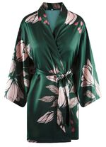 LingaDore huisjas in kimonovorm met kleurrijk printdesign 