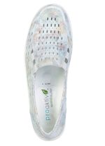 Waldl&auml;ufer, zomerpantoffels voor dames, breedte H, met uitneembaar voetbed ECRU-BUNT