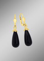 Chique oorbellen met ring. onyx 