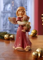 Engel met teddybeer van Goebel BORDEAUX