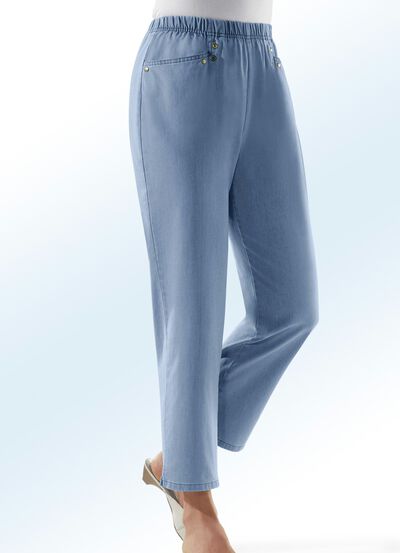 7/8 jeans gemaakt van zacht denim 