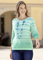 Trui met fijn honingraatpatroon 