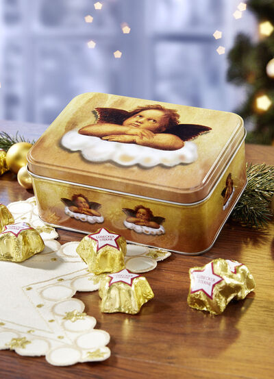 Raphael metalen blik met zoete vulling 