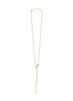 Vergulde ketting met zirkonia 