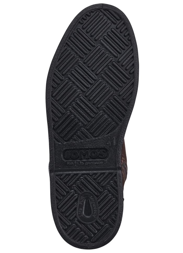 GINO GALANTE, gevoerde herenlaarzen, winterschoenen, met lamsvacht MOKKA