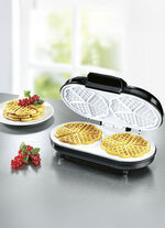 Dubbel wafelijzer voor 2 wafels tegelijk 