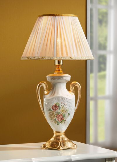 Tafellamp met echt bladgoud 