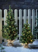 LED-sparren in een jutezak 