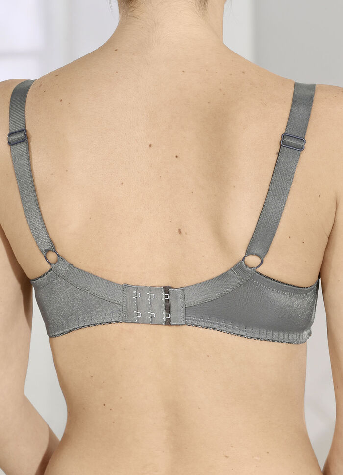 Susa beugel-bh met elastisch kant GRAFIET