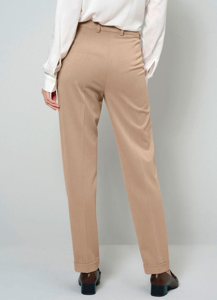 Broek met vaste manchetten 