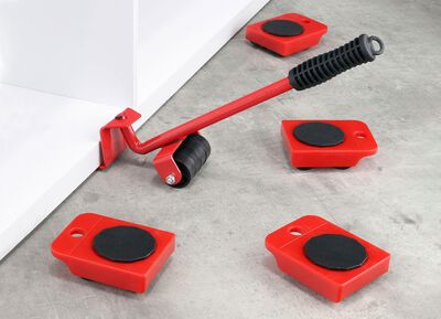 Meubelheffer en 4 transportwielen 