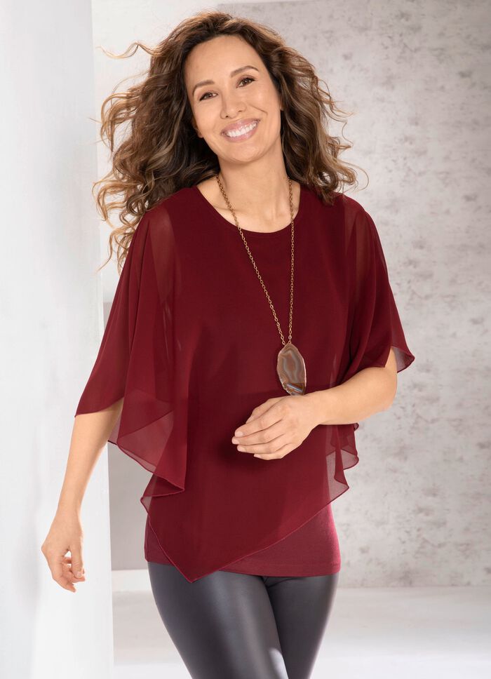 poncho tuniek BORDEAUX