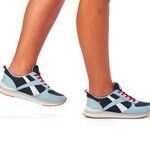 Rieker sneakers met klassieke vetersluiting BLAUW