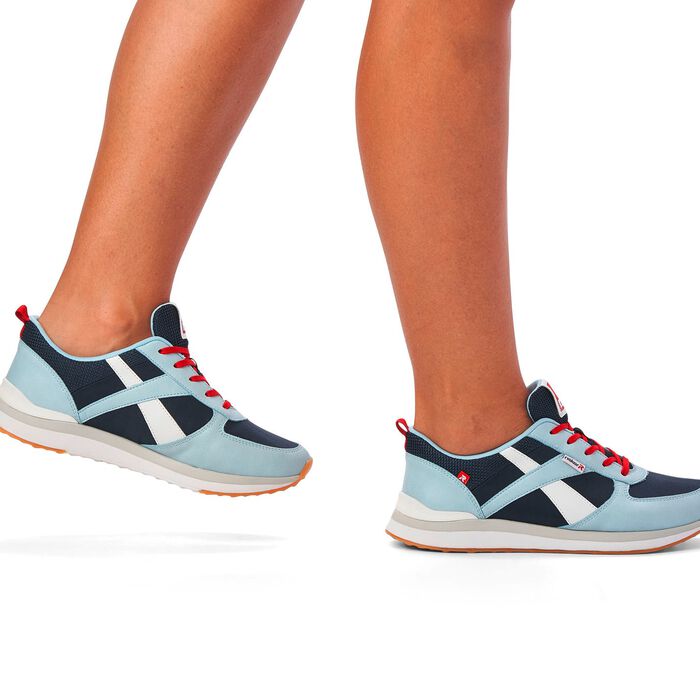 Rieker sneakers met klassieke vetersluiting BLAUW