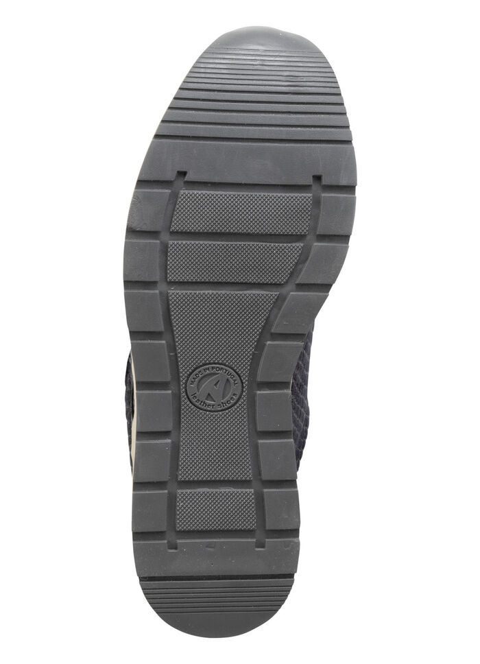 ELENA EDEN sneaker met veters en uitneembaar leren voetbed DONKERBLAUW