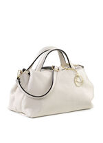 Laurina tas van generfd kalfsleer BEIGE