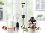 Multistaafmixerset met hoogwaardig roestvrijstalen mes