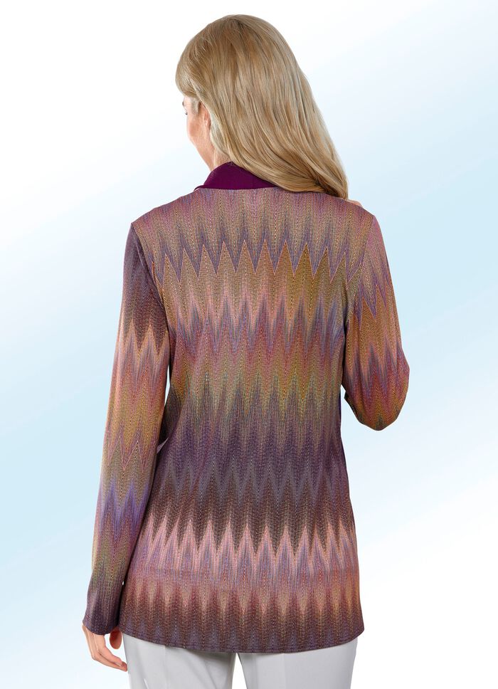 Tweedelige set met felgekleurde inkjetprint 