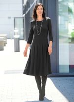 Jurk met pop-up boxplooien 