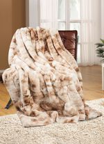 Bontdeken gemaakt van natuurlijk nepbont 