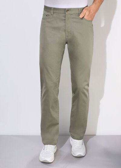 Zomerse broek van "Suprax" met elastische tailleband in 3 kleuren 