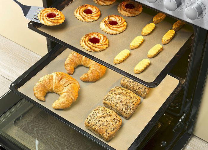 Bakfolieset, 2 stuks, scheurvast BRUIN