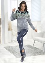 Elegante jeans met strass steentjes DONKERBLAUW