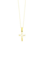 Gouden kruis hanger 