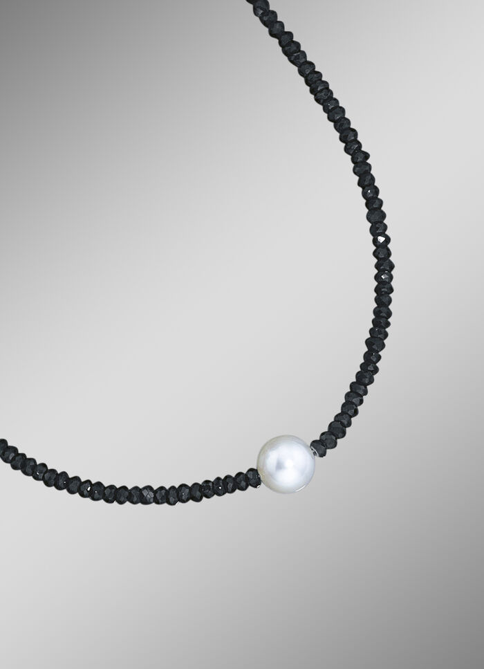 Modern collier met Akoya gekweekte parel 