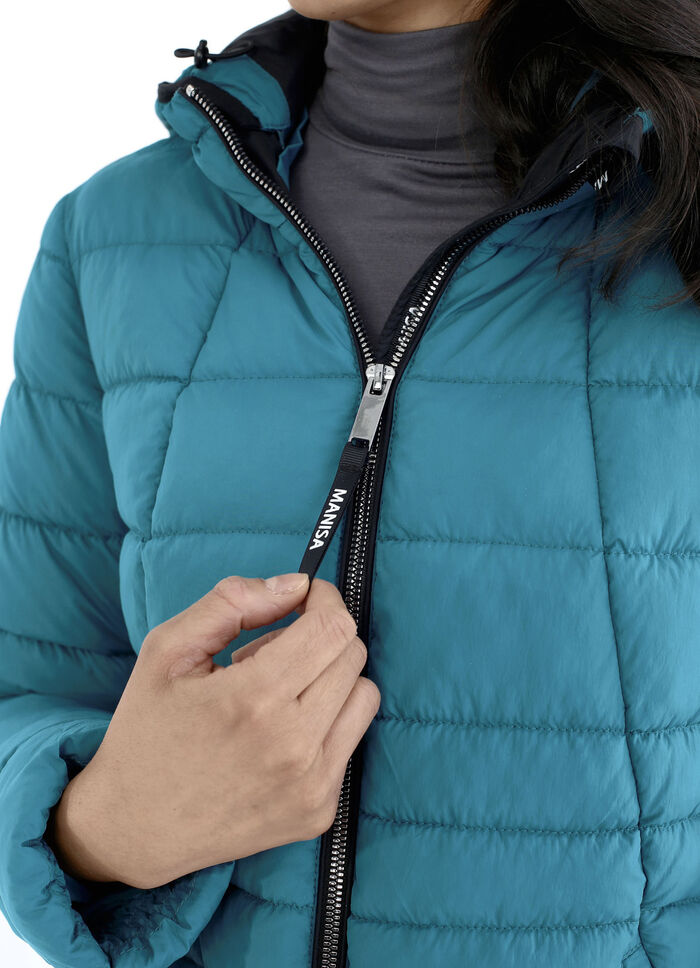 Functionele jas met afneembare capuchon 