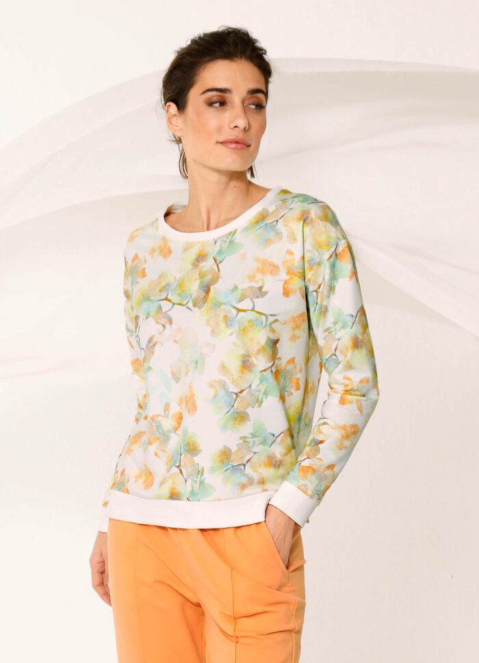 Sweatshirt met ronde hals 