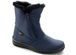 ELENA EDEN, ademende dames enkellaarsjes, winterschoenen, breedte G, met rits MARINE