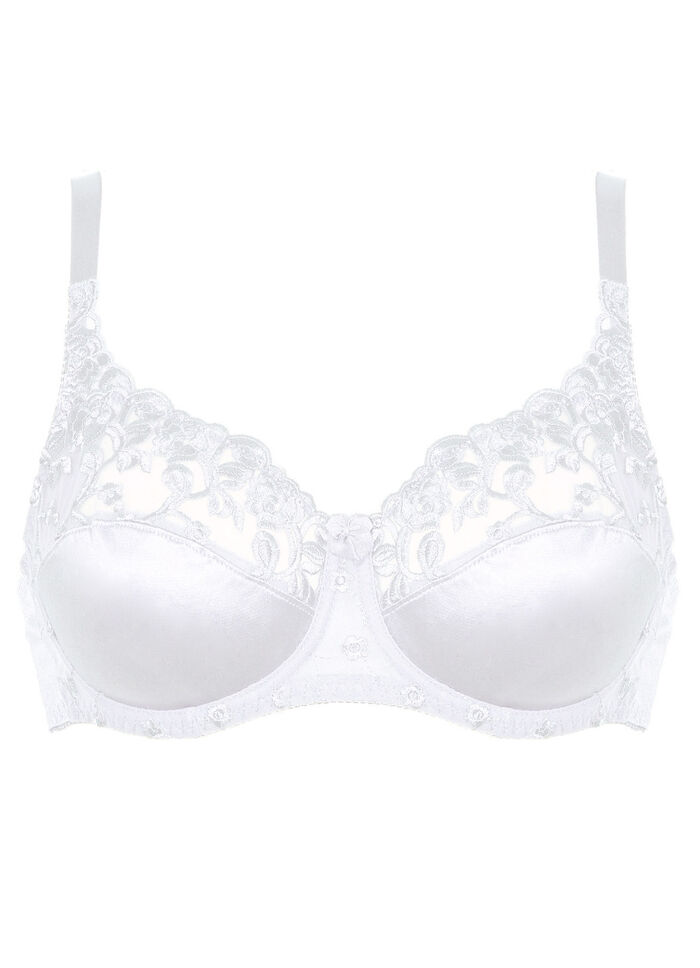 Naturana two-pack beugelbeha met tule borduursel op de voorkant 1X WEISS, 1X SCHWARZ