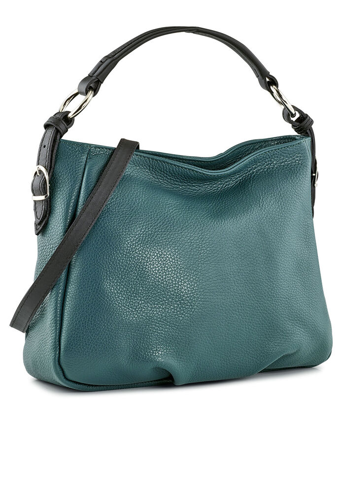 Kalfsleren tas met contrasterende band BENZINE